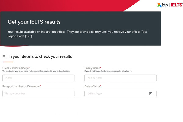 Hướng dẫn cách tra cứu điểm thi IELTS ONLINE tại IDP và BC