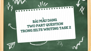 Phân tích bài mẫu Two-part question 