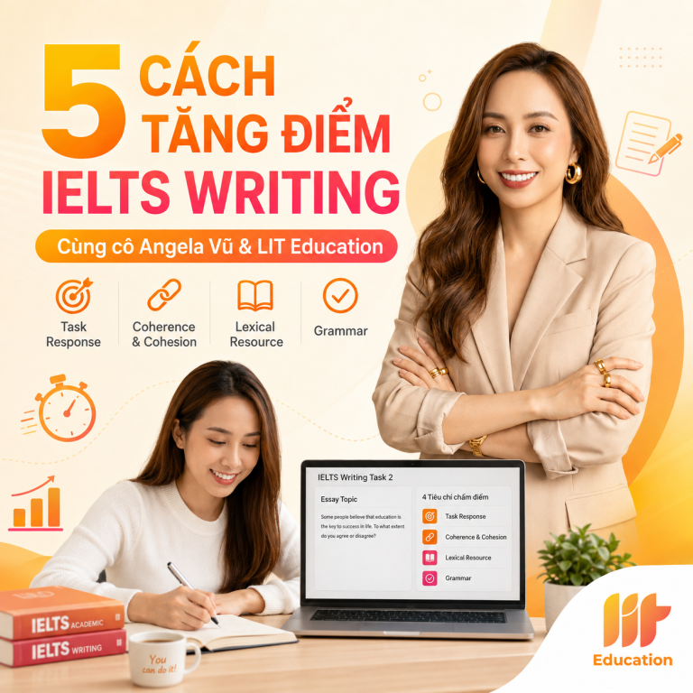 5 Cách Bứt Phá Điểm IELTS Writing Cùng Cô Angela Vũ: Viết Ít Hơn Nhưng Tăng Band Đúng Cách
