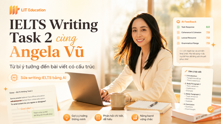 IELTS Writing Task 2 cùng Angela Vũ: Từ bí ý tưởng đến bài viết có cấu trúc